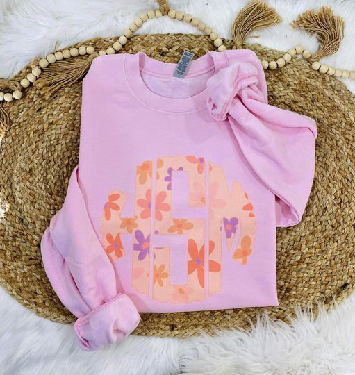 Floral Monogram Top