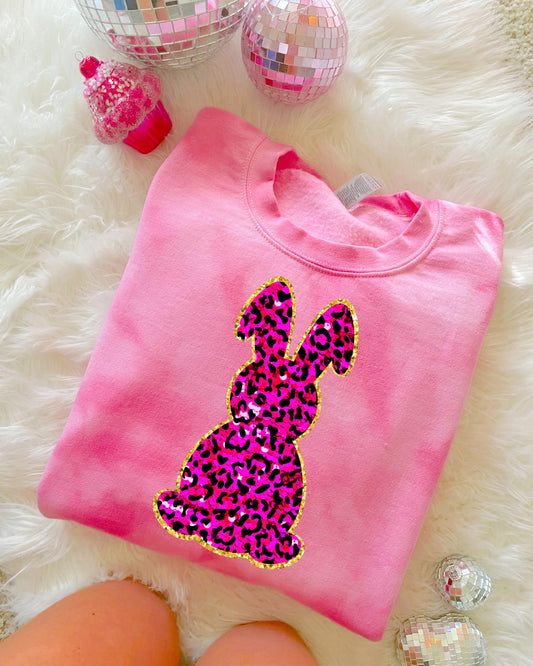 Cheetah Bunny Easter Top