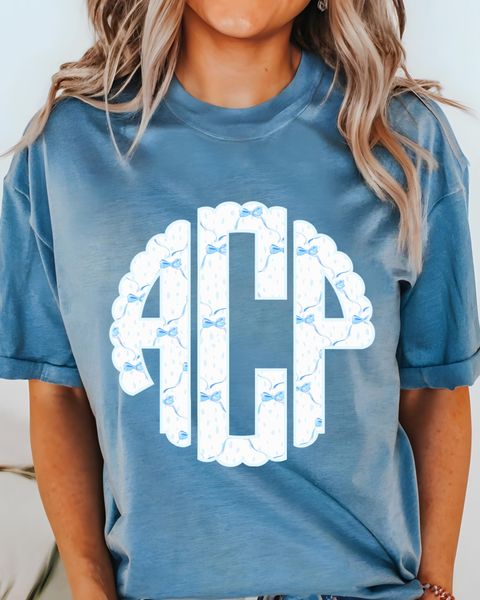 Bow Me Monogram Tee