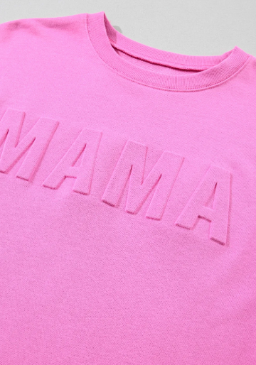 Mama Embossed Sweatshirt